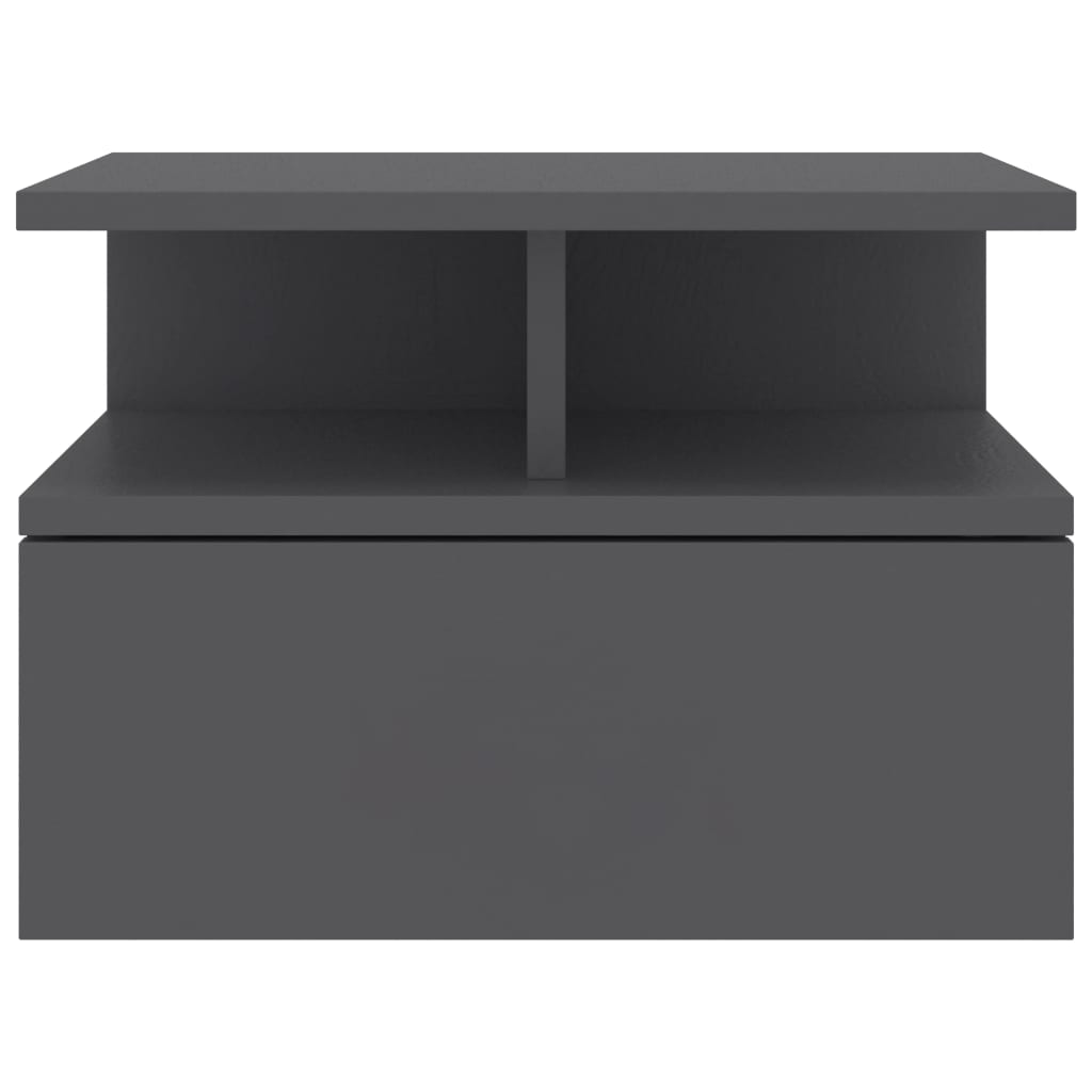 Mesa de cabeceira suspensa 40x31x27 cm derivados madeira branco