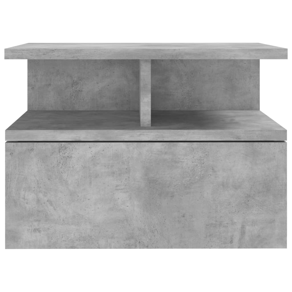 Mesa de cabeceira suspensa 40x31x27 cm derivados madeira branco