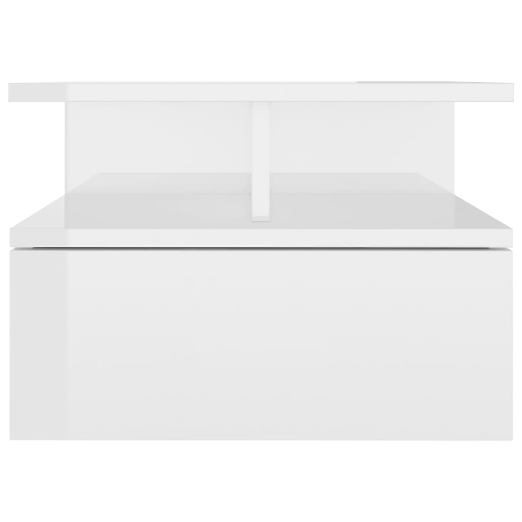 Mesa de cabeceira suspensa 40x31x27 cm derivados madeira branco
