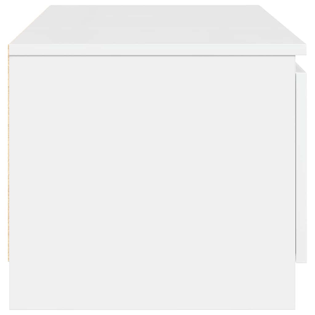 Móvel para TV 140x40x35,5cm derivados madeira branco brilhante