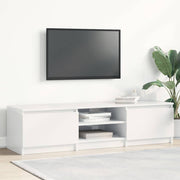 Móvel para TV 140x40x35,5cm derivados madeira branco brilhante