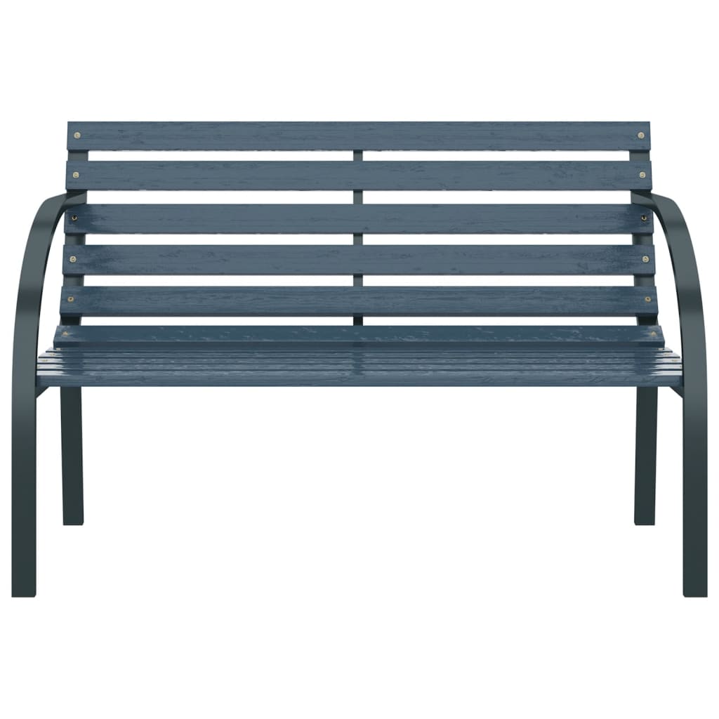 Banco de jardim 120 cm madeira cinzento