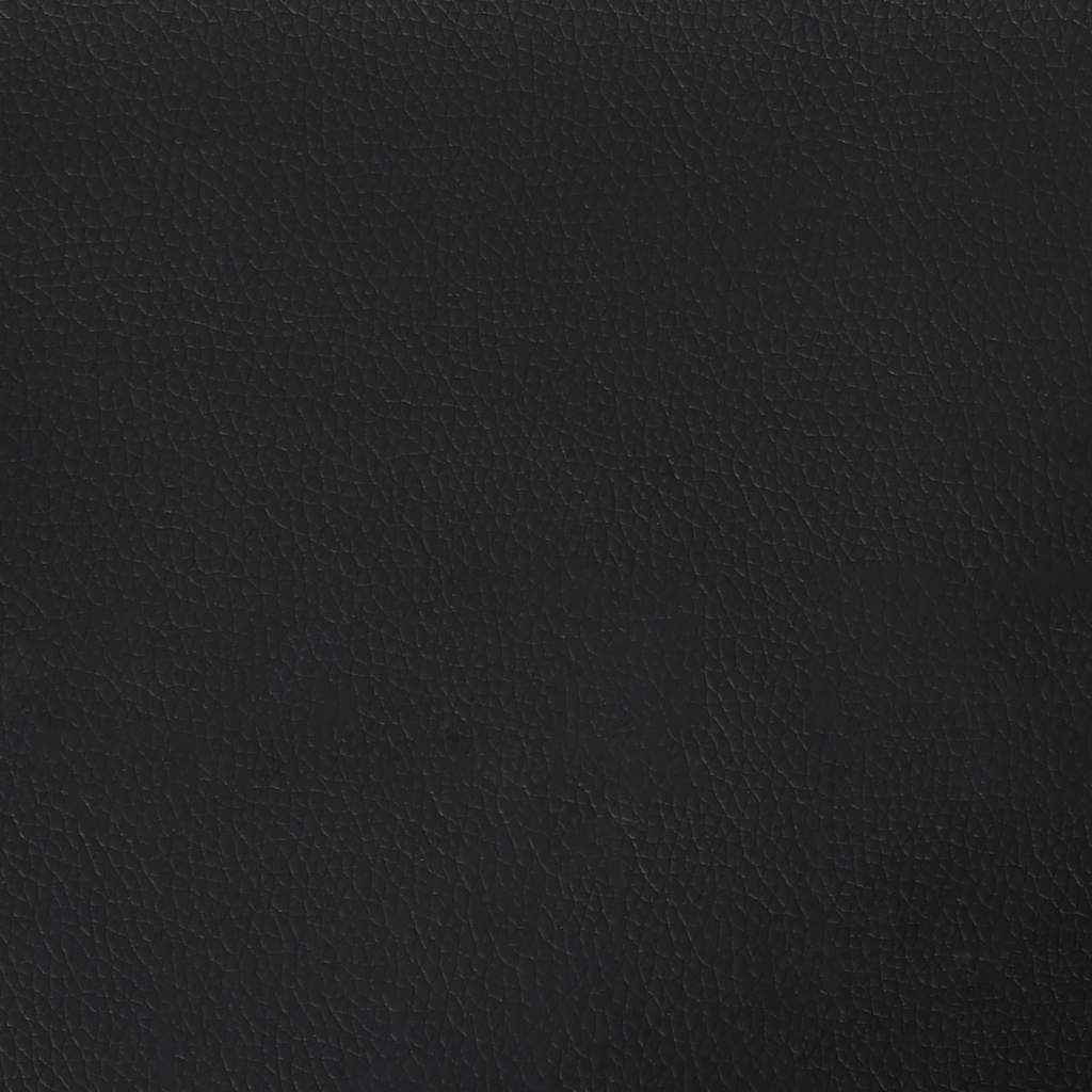 Cama hidráulica LED c/ arrumação 140x200cm couro artifi. preto