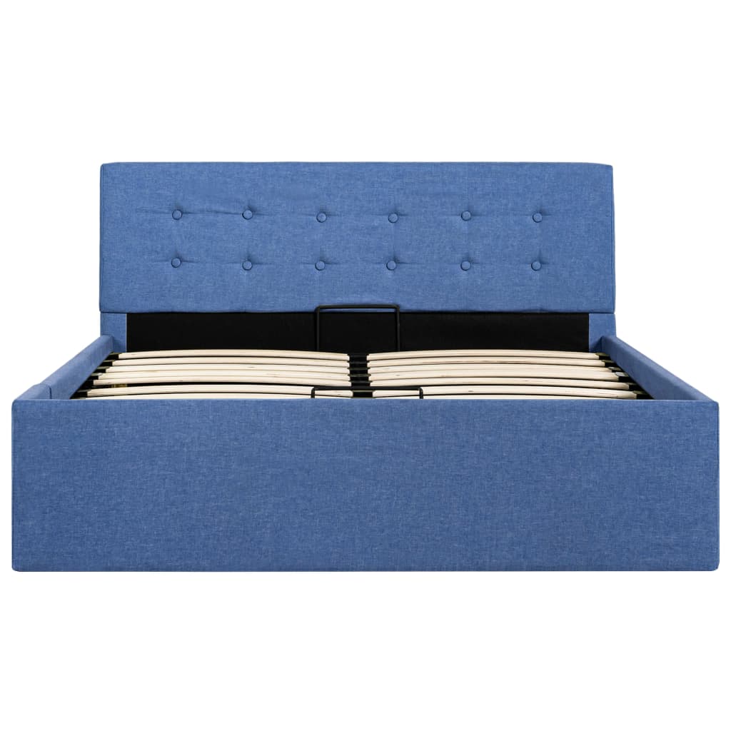 Cama hidráulica c/ arrumação 120x200cm tecido cinza-acastanhado