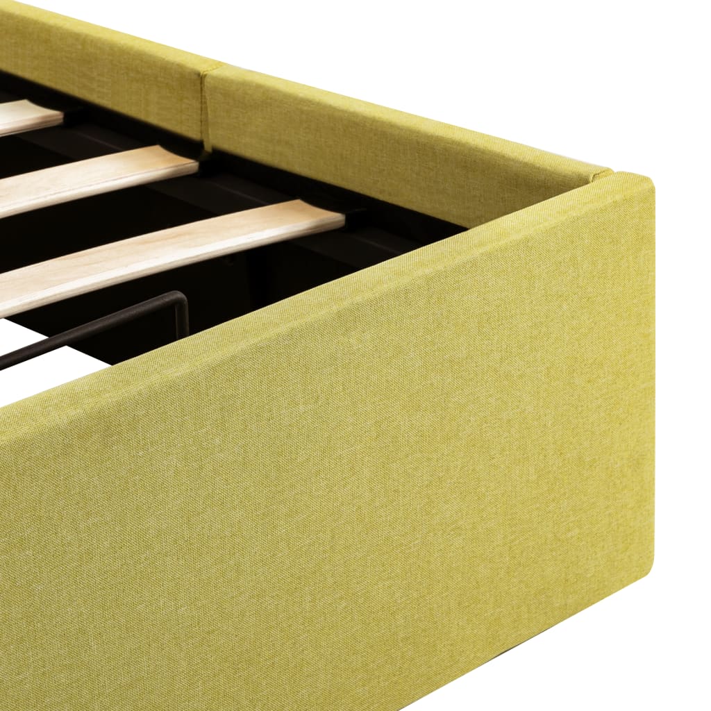 Cama hidráulica c/ arrumação 90x200cm tecido cinza-acastanhado