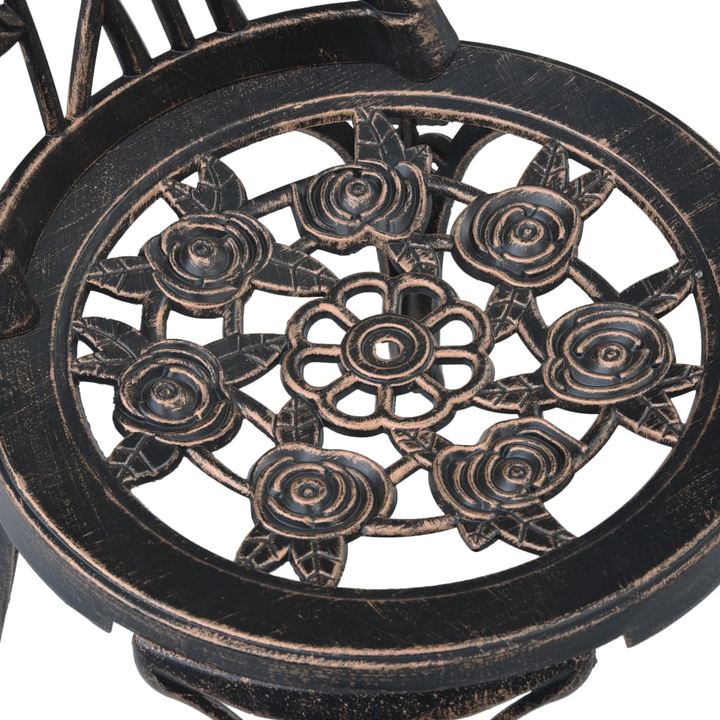 3 pcs conjunto bistrô alumínio fundido