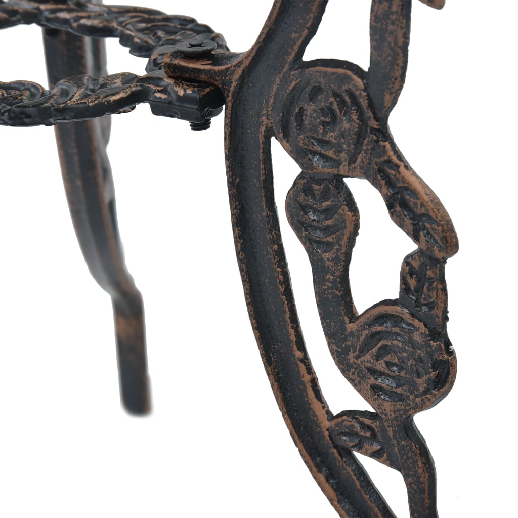 3 pcs conjunto bistrô alumínio fundido