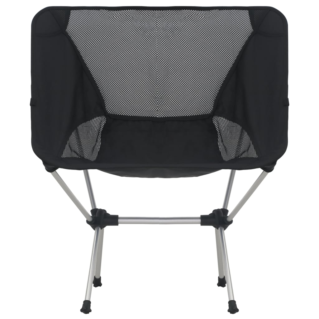 Cadeiras campismo dobráveis c/ saco 2 pcs 54x50x65 cm alumínio