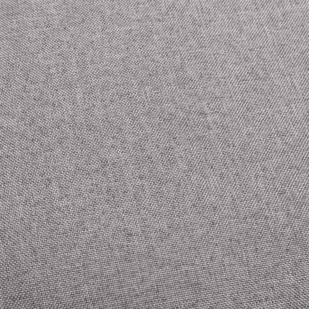 Cadeiras de bar 2 pcs tecido cinzento-acastanhado