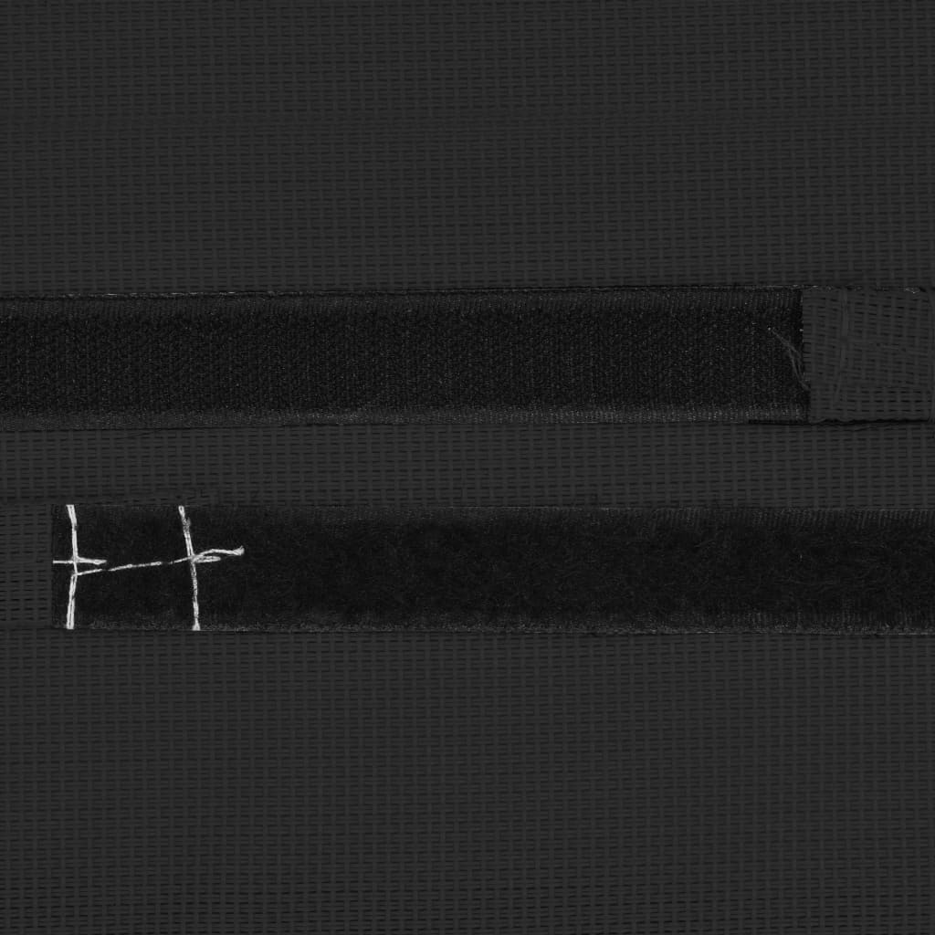 Encosto cabeça cadeira de pátio 40x7,5x15 cm textilene preto