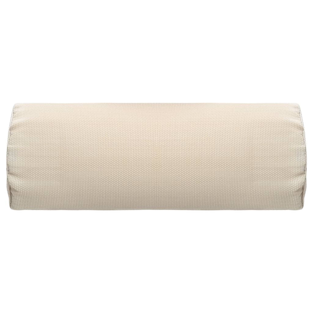 Encosto cabeça cadeira de pátio 40x7,5x15 cm textilene creme