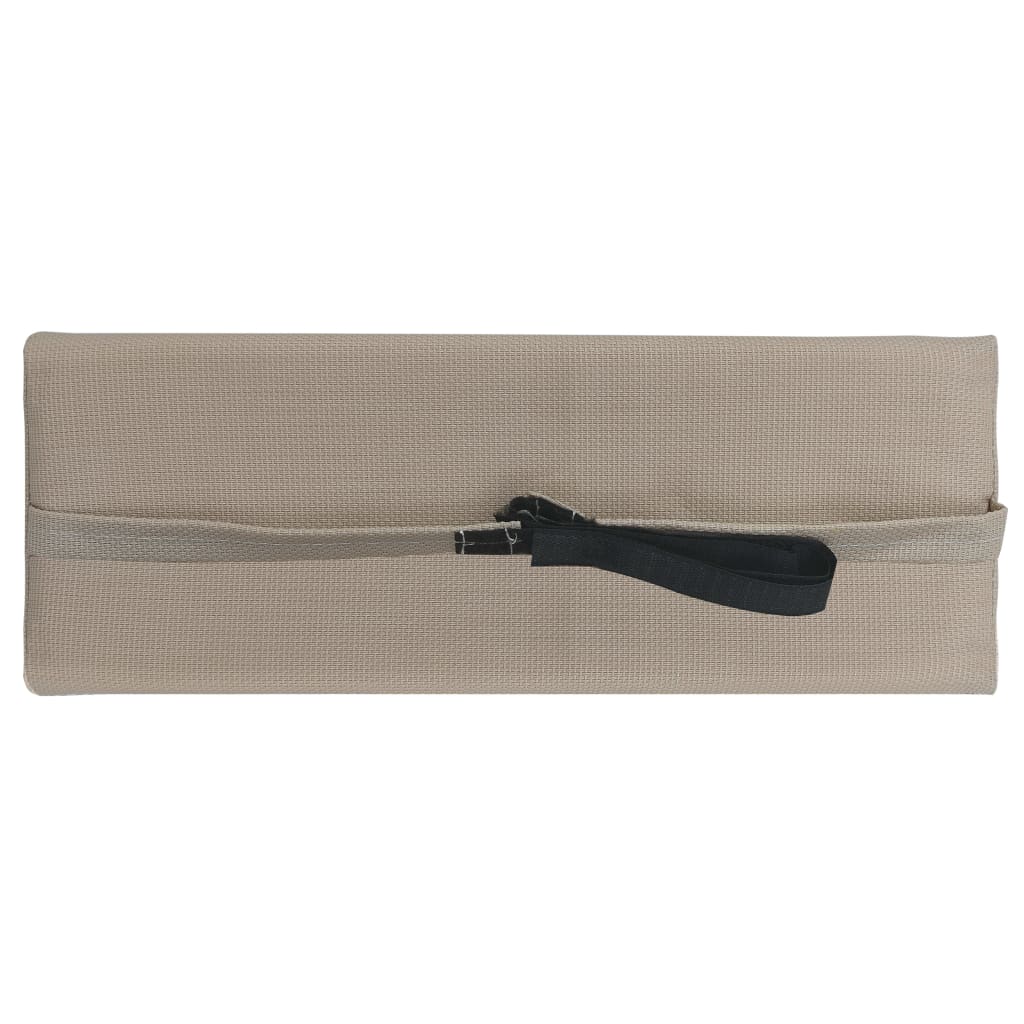 Encosto cabeça cadeira 40x7,5x15 cm textilene cinza-acastanhado