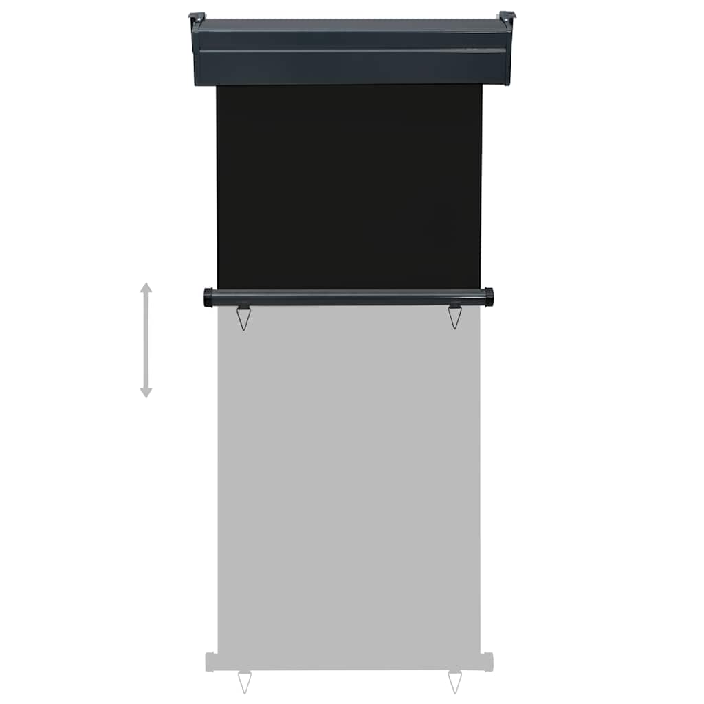 Toldo lateral para varanda 80x250 cm preto