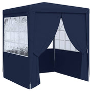 Tenda festas com paredes laterais 2x2 m 90 g/m² azul