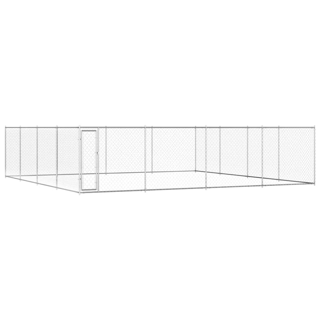 Canil de exterior em aço galvanizado 760x760x185 cm