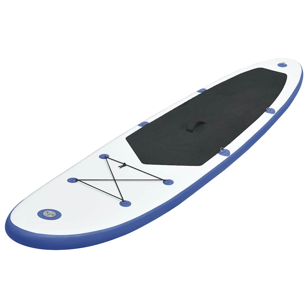 Prancha de paddle SUP insuflável azul e branco