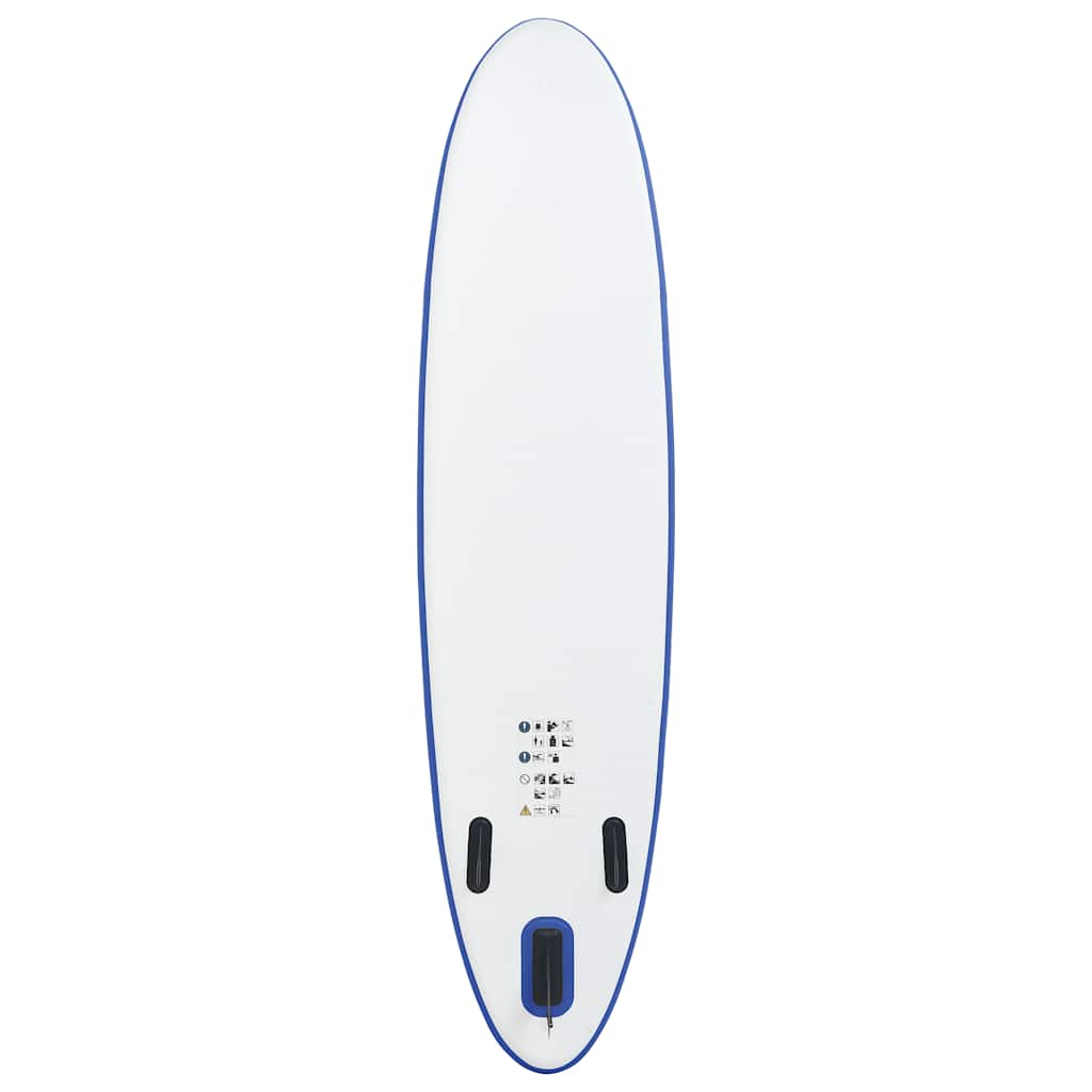 Prancha de paddle SUP insuflável azul e branco