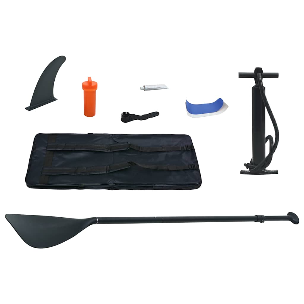 Conjunto prancha paddle SUP insuflável c/ vela azul/branco