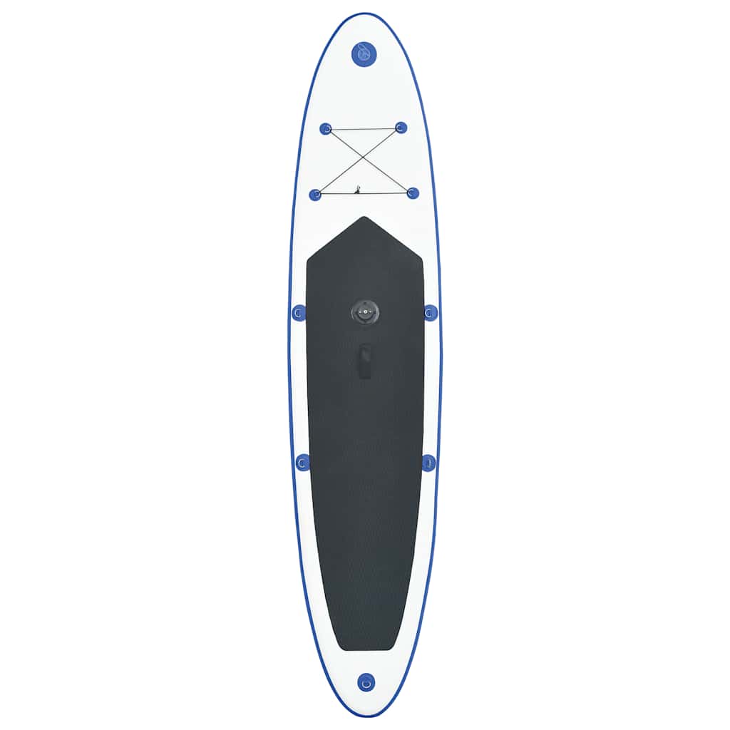 Conjunto prancha paddle SUP insuflável c/ vela azul/branco