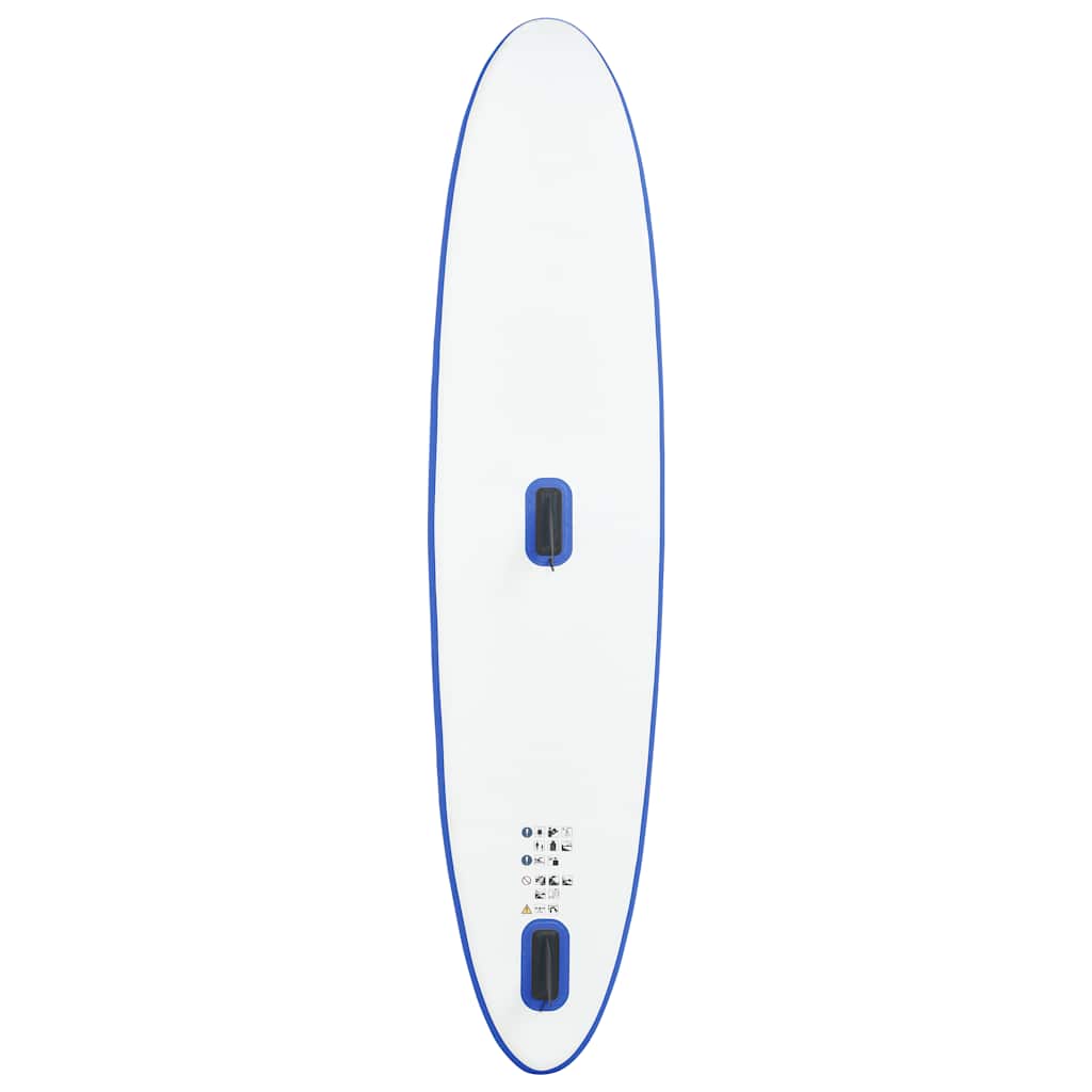 Conjunto prancha paddle SUP insuflável c/ vela azul/branco
