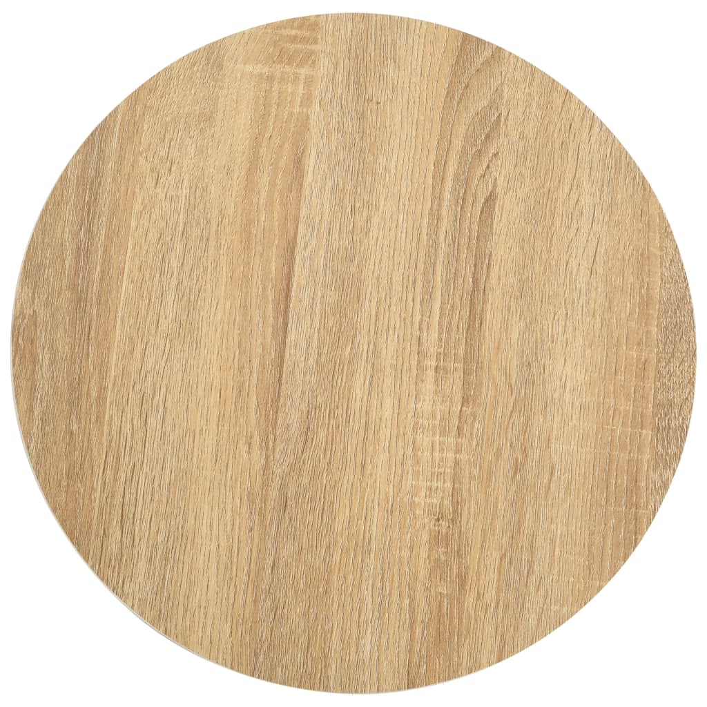 Mesa bistrô 80x80 cm MDF castanho-claro