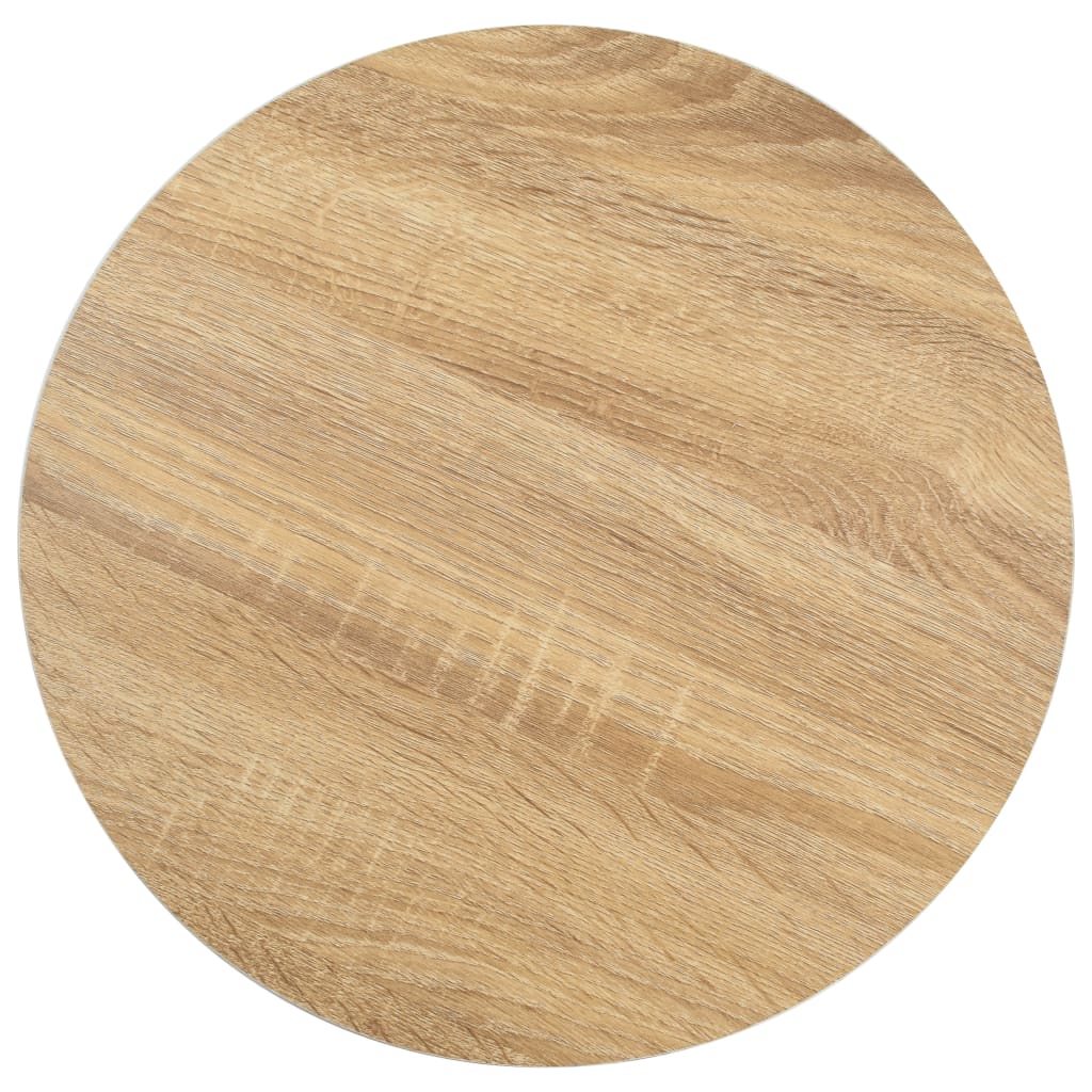Mesa bistrô 80x80 cm MDF castanho-claro