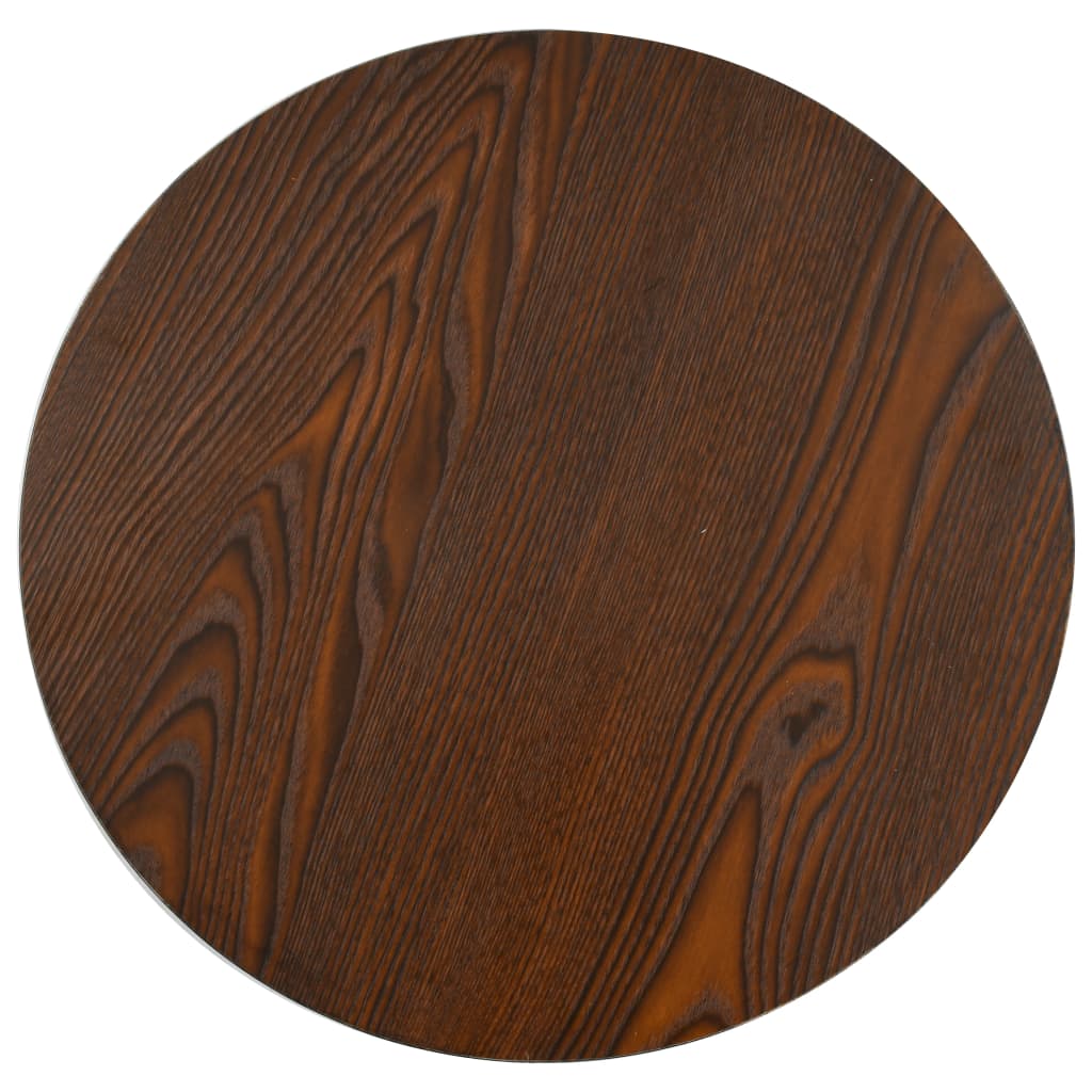 Mesa bistrô 80x80 cm MDF castanho-claro