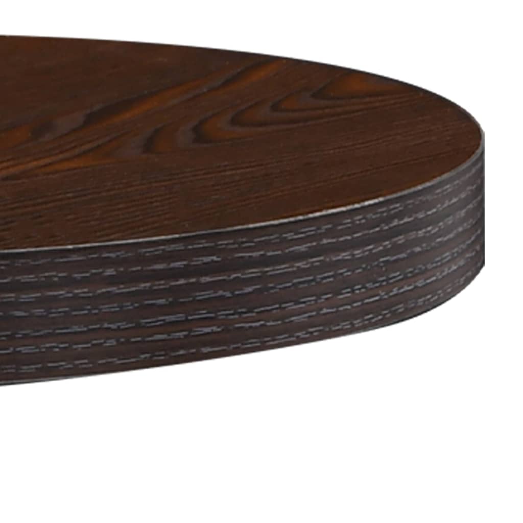 Mesa bistrô 80x80 cm MDF castanho-claro