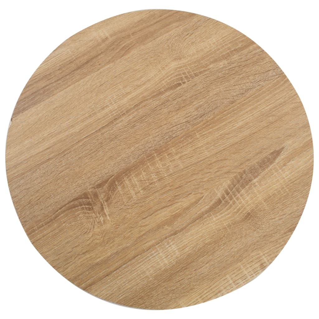 Mesa bistrô 80x80 cm MDF castanho-claro