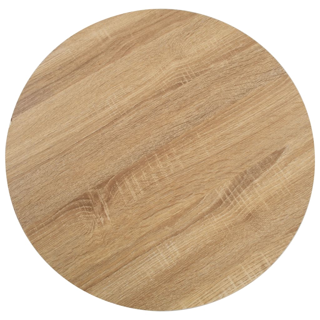 Mesa bistrô 80x80 cm MDF castanho-claro
