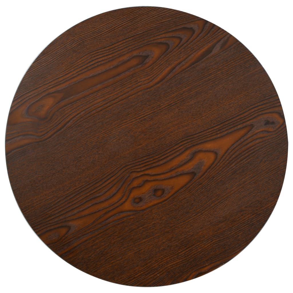 Mesa bistrô 80x80 cm MDF castanho-claro