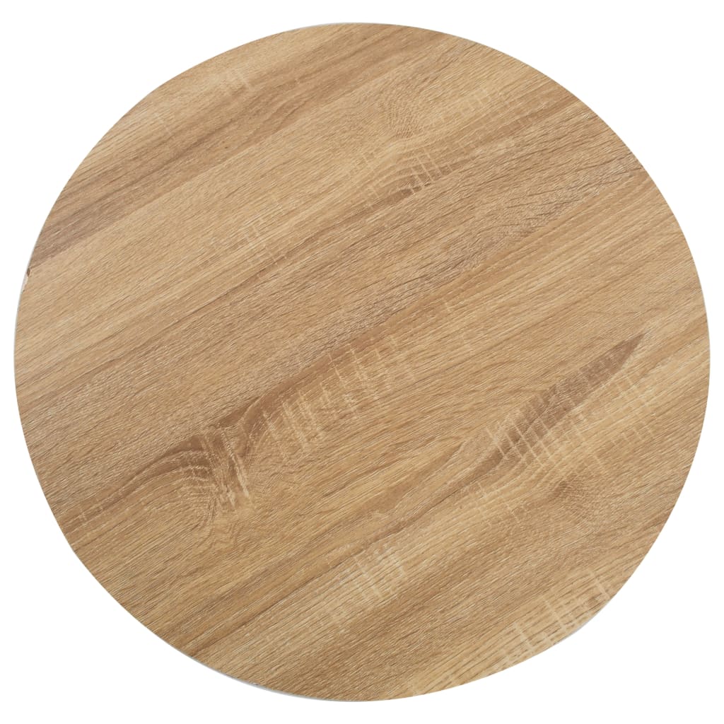 Mesa bistrô 80x80 cm MDF castanho-claro