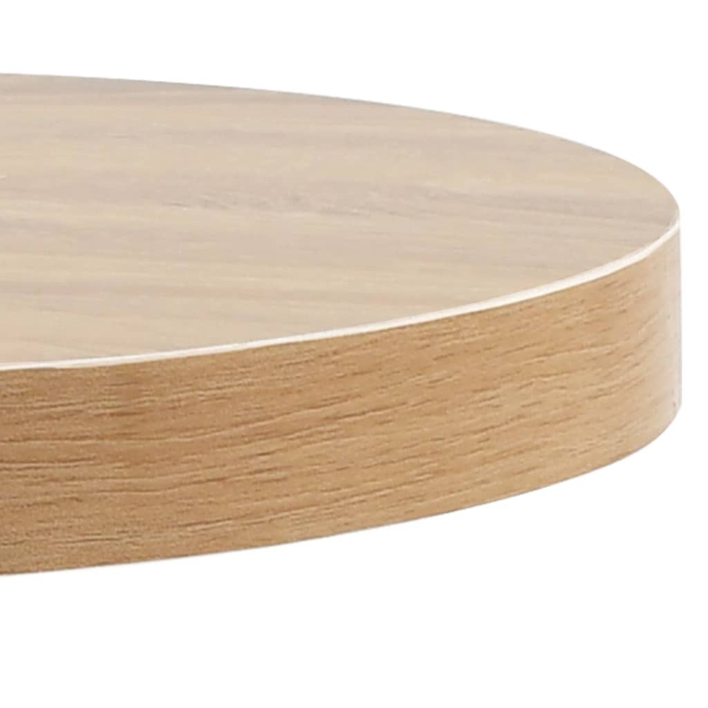 Mesa bistrô 80x80 cm MDF castanho-claro