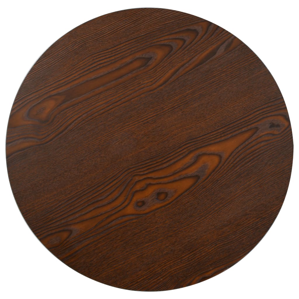 Mesa bistrô 80x80 cm MDF castanho-claro