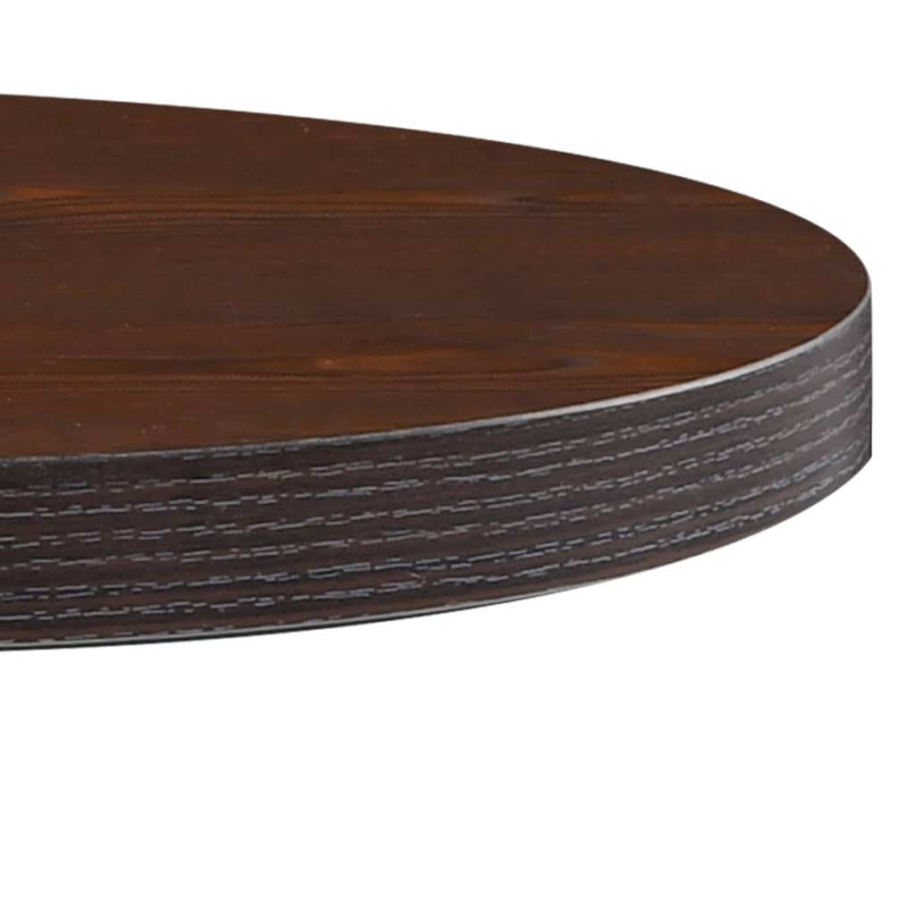 Mesa bistrô 80x80 cm MDF castanho-claro