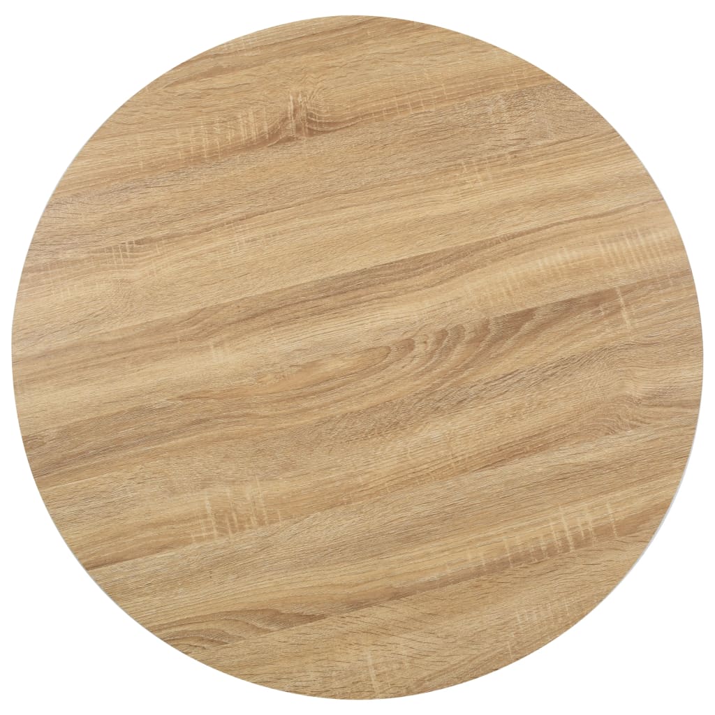 Mesa bistrô 80x80 cm MDF castanho-claro