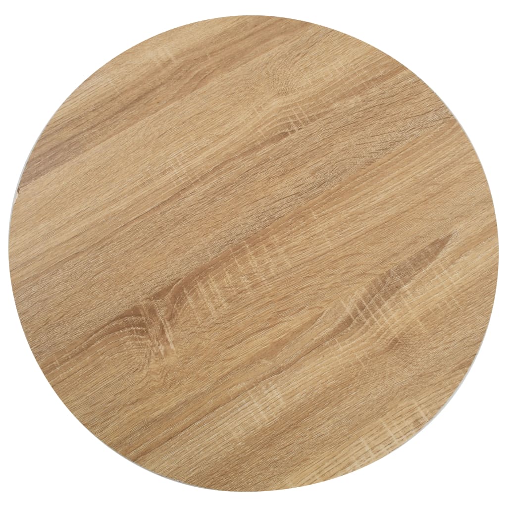 Mesa bistrô 80x80 cm MDF castanho-claro
