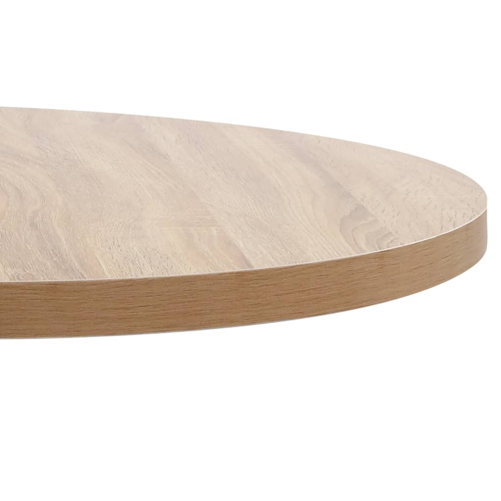 Mesa bistrô 80x80 cm MDF castanho-claro