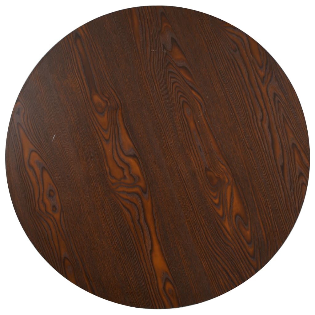 Mesa bistrô 80x80 cm MDF castanho-claro