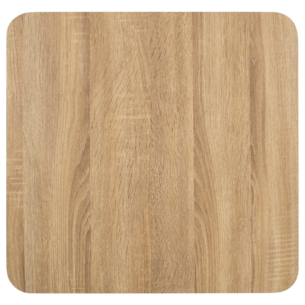 Mesa bistrô 80x80 cm MDF castanho-claro