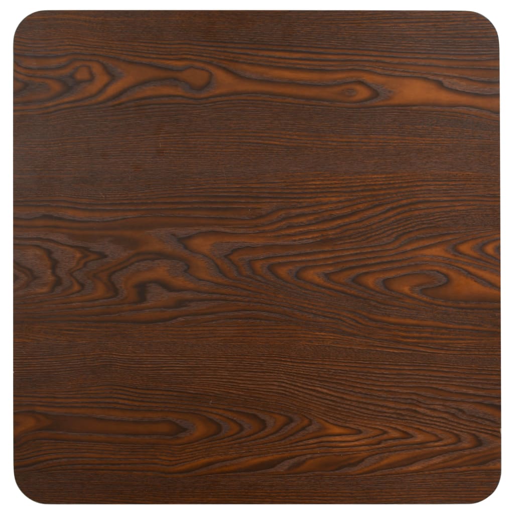 Mesa bistrô 80x80 cm MDF castanho-claro