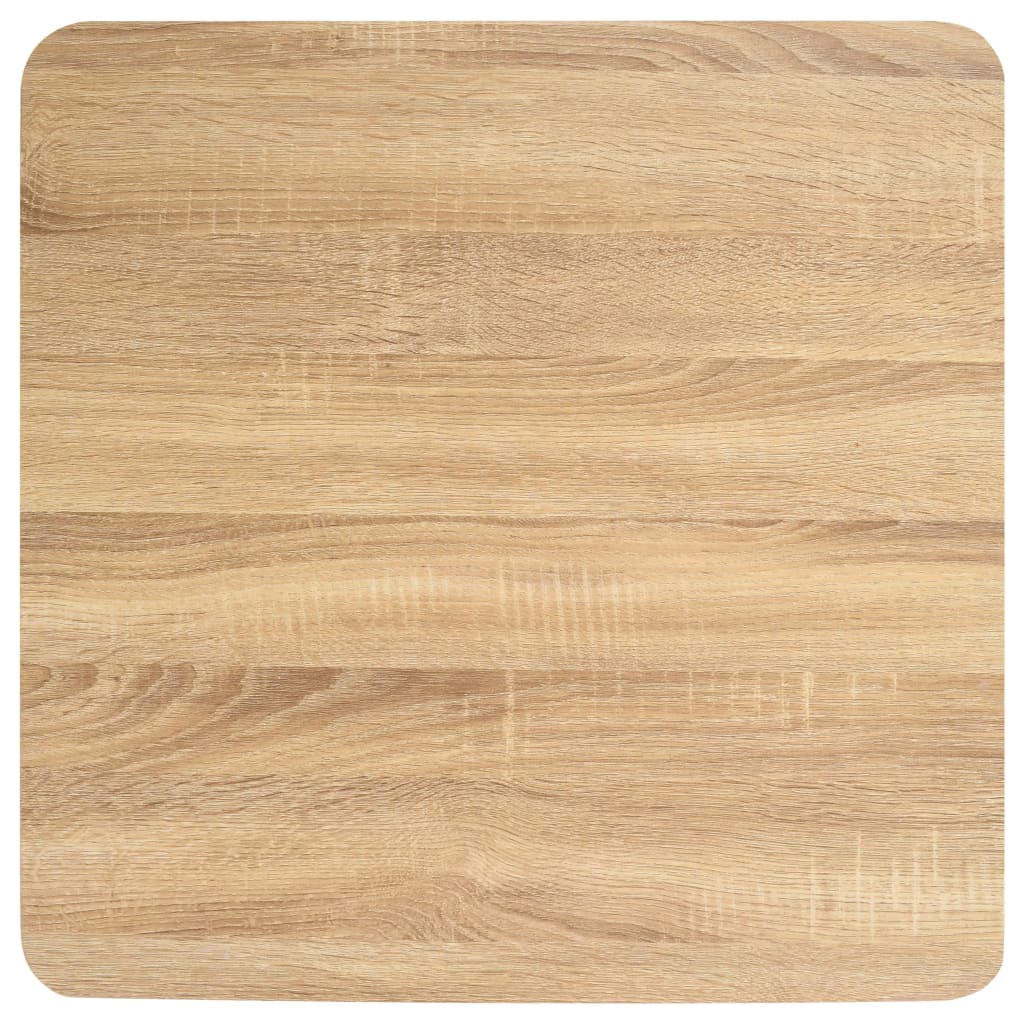 Mesa bistrô 80x80 cm MDF castanho-claro