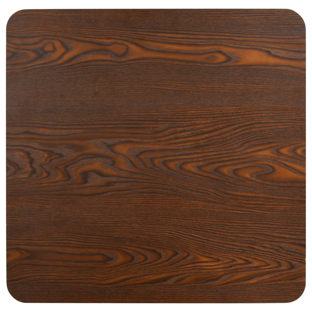 Mesa bistrô 80x80 cm MDF castanho-claro