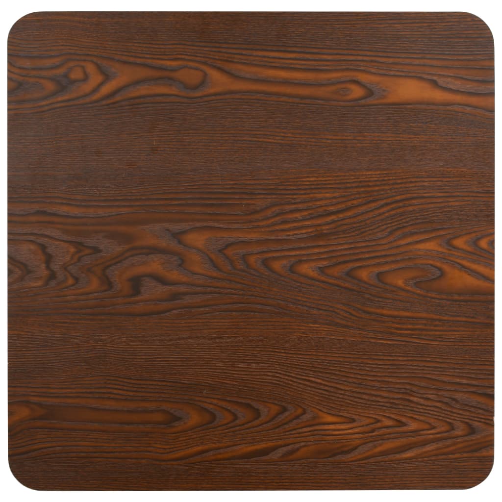 Mesa bistrô 80x80 cm MDF castanho-claro