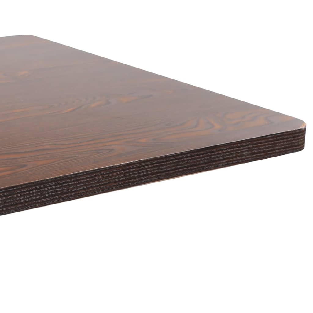 Mesa bistrô 80x80 cm MDF castanho-claro