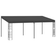 Gazebo de montagem na parede 3x6 m tecido antracite