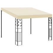 Gazebo de parede 3x3x2,5 m creme
