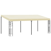 Gazebo de parede 6x3x2,5 m creme