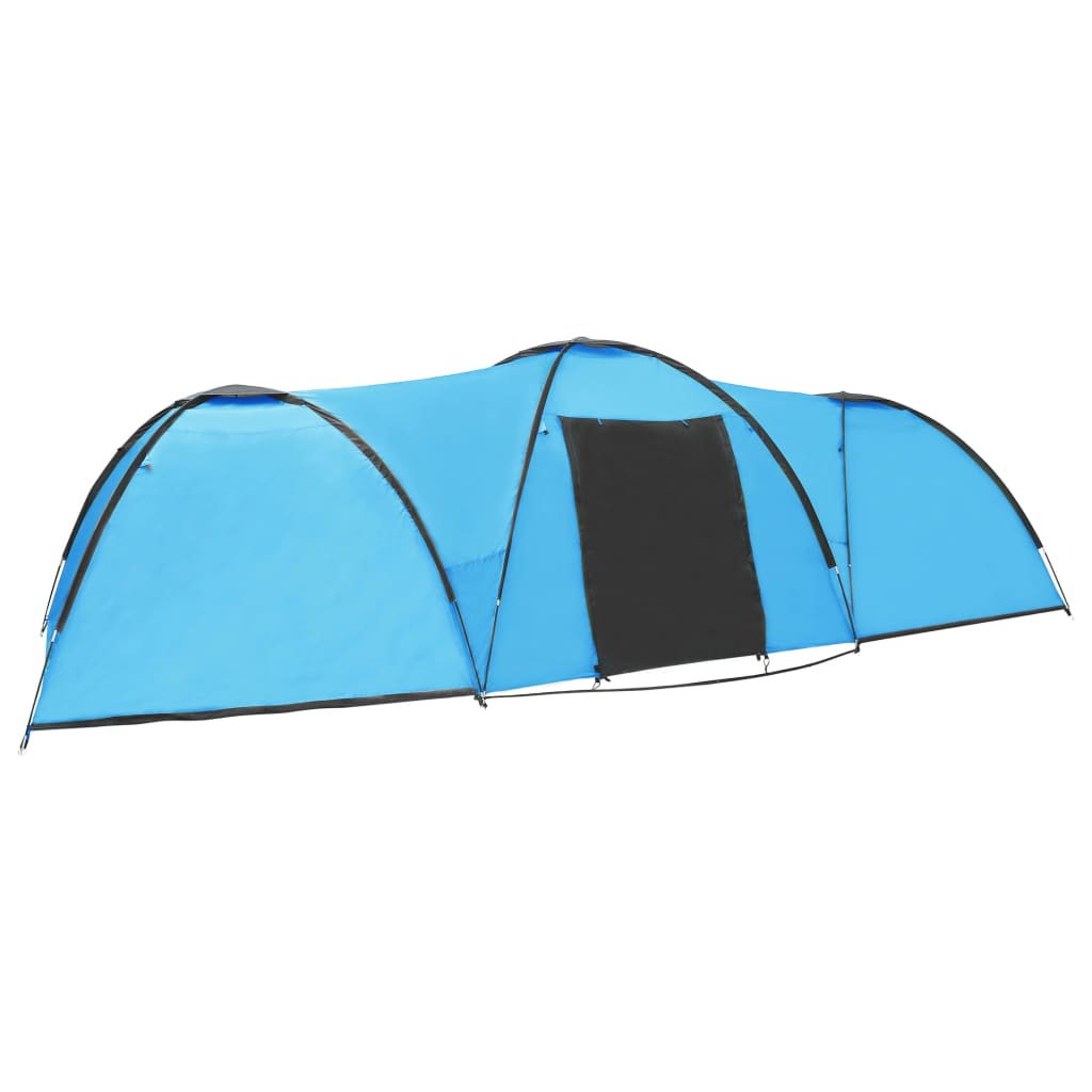Tenda iglu de campismo 650x240x190 cm 8 pessoas azul