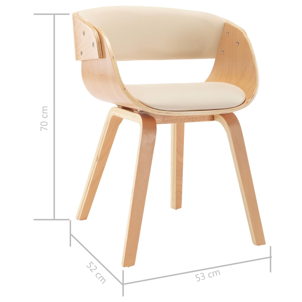 Cadeiras jantar 2 pcs madeira curvada e tecido cinzento